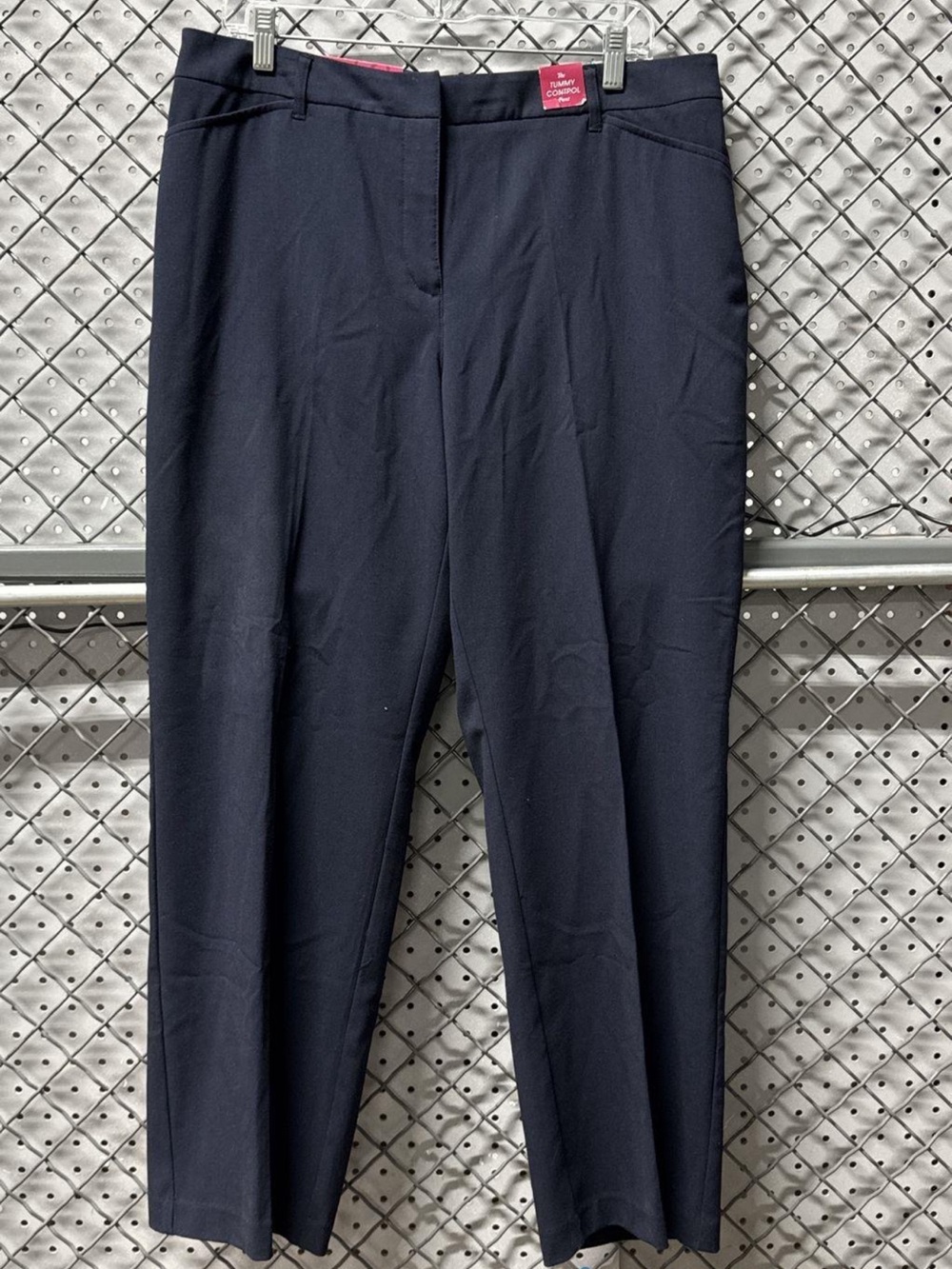 Women’s Tummy Control Navy Dress Pants - 212 Collection